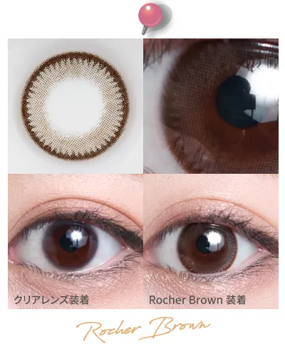 14.2mm Rocher Brown 着画